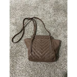 Kooba Brown Woven Leather crossbody